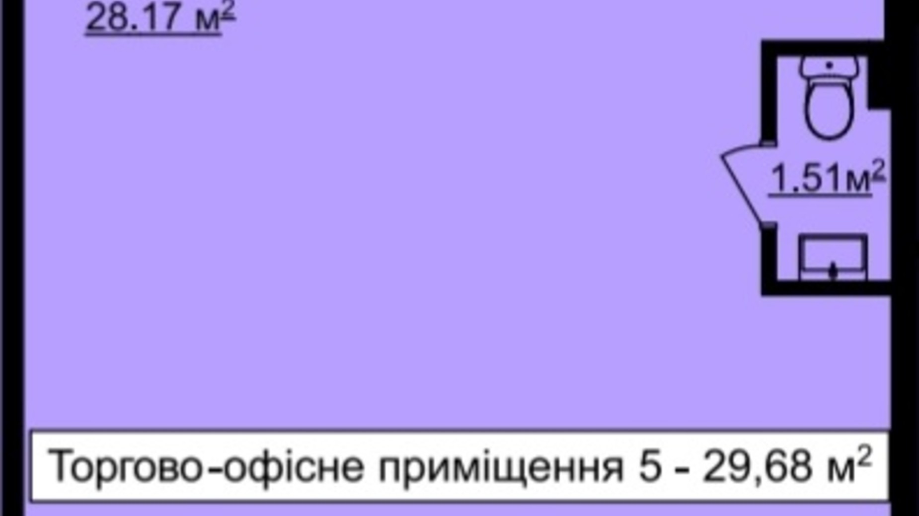 Планування приміщення в ЖК На Острозького 30 м², фото 550806