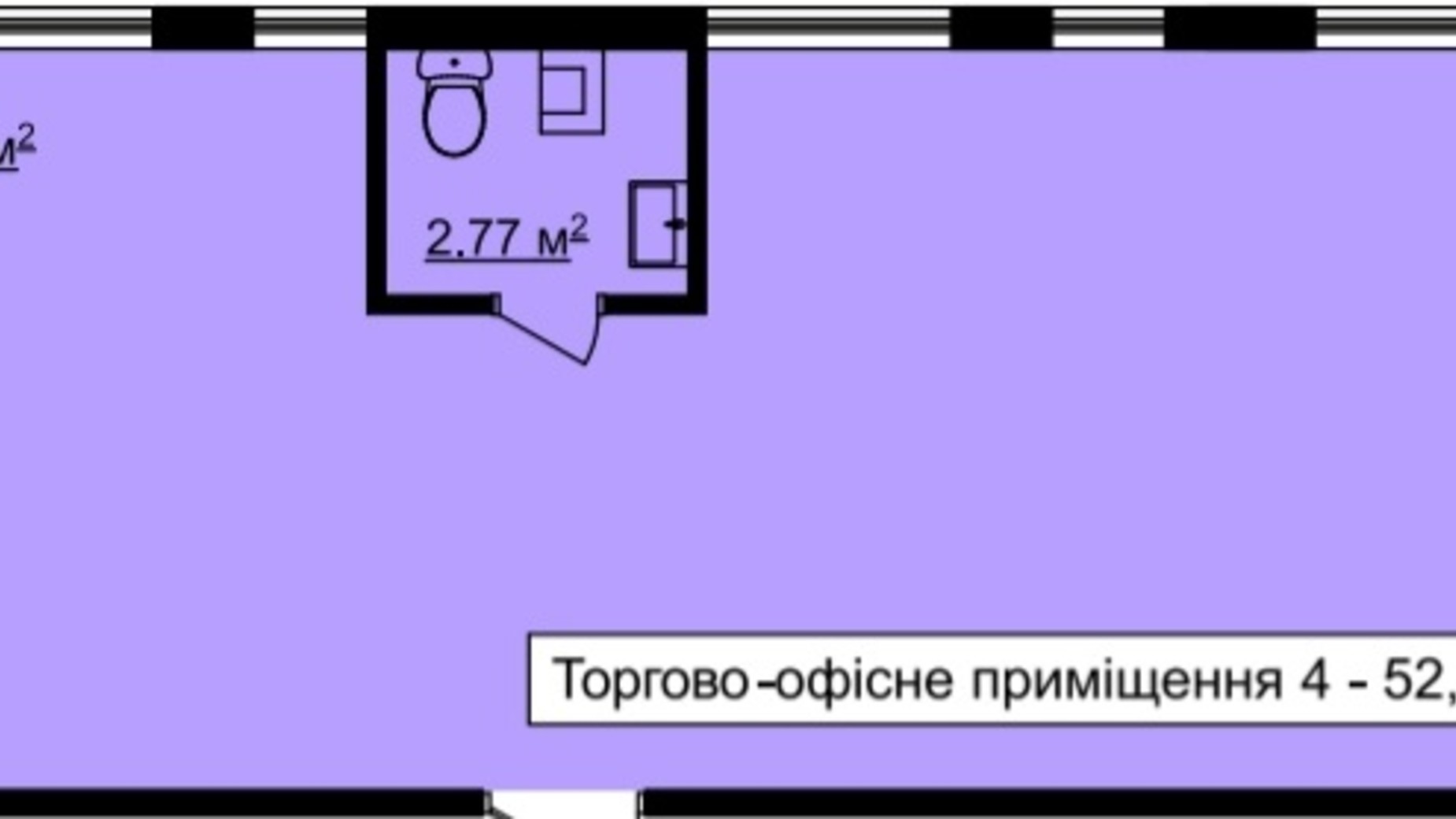 Планировка помещения в ЖК На Острозького 53 м², фото 550811