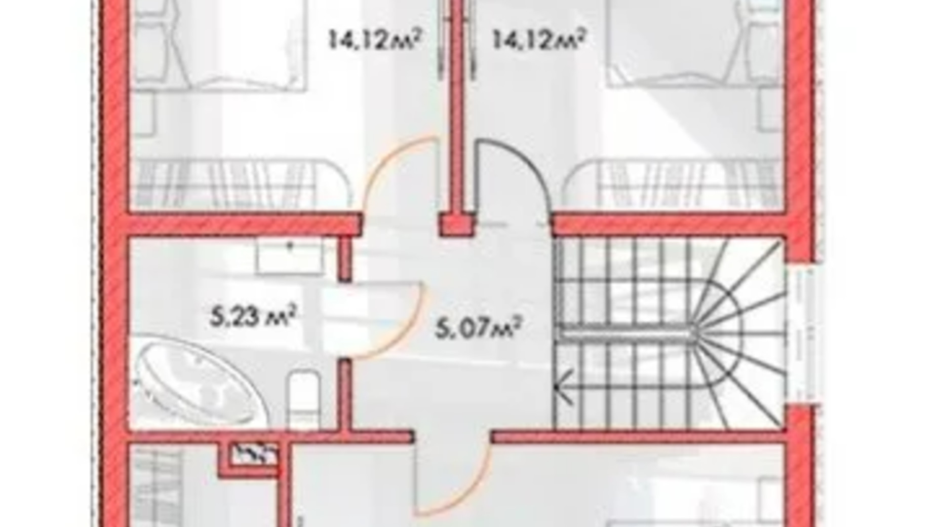 Планировка коттеджа в КГ Баварский Квартал 168 м², фото 551099