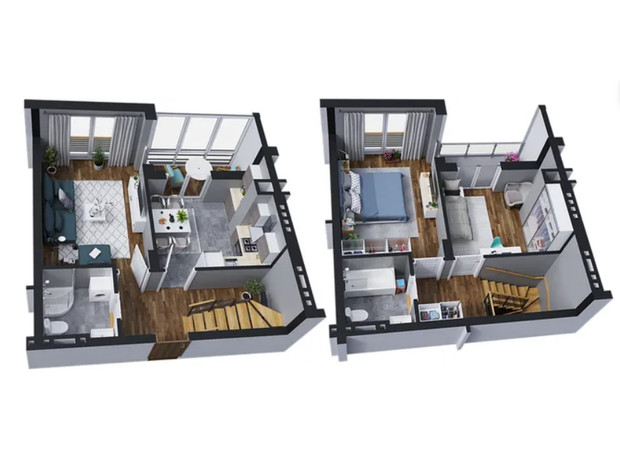 ЖК Baker Street: планировка 3-комнатной квартиры 82.4 м²