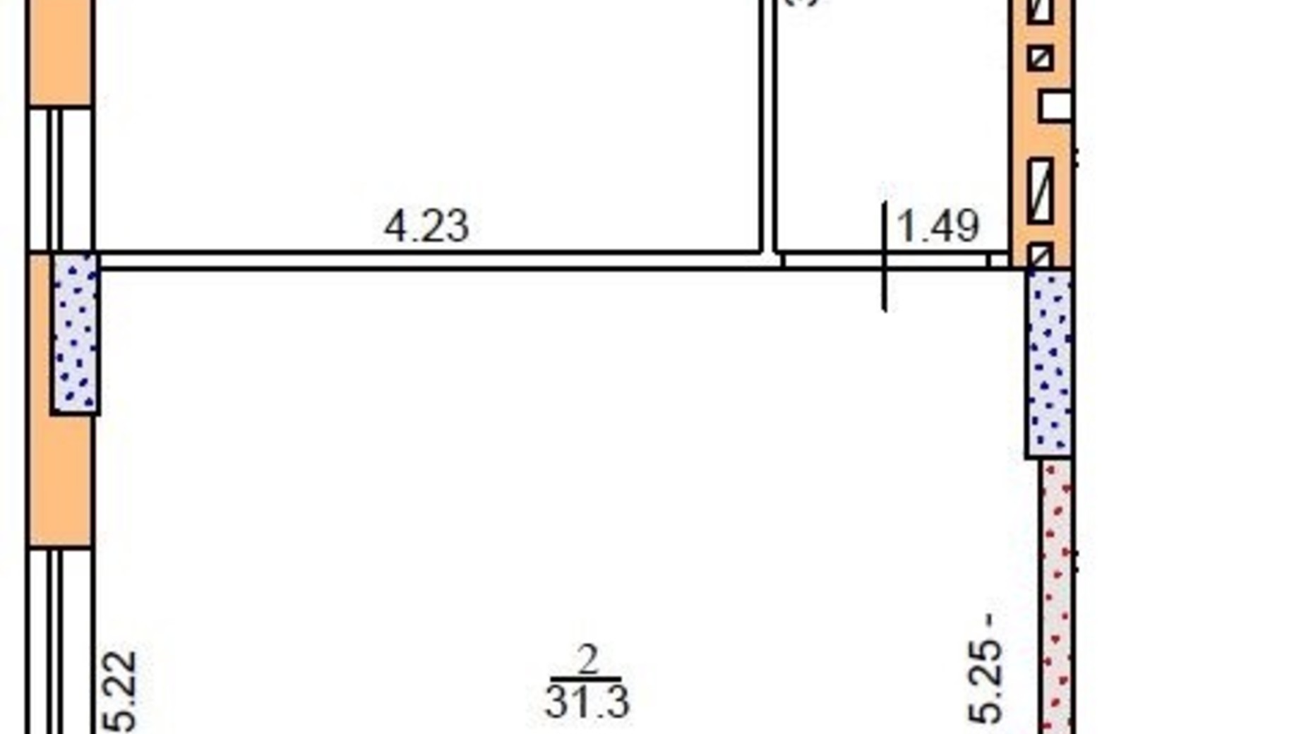 Планировка 1-комнатной квартиры в ЖК Метрополь 72.7 м², фото 553758