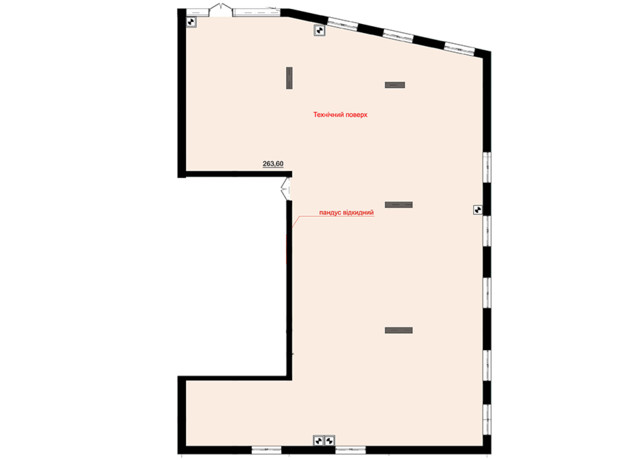 ЖК Зелені Пагорби: планування приміщення 263.6 м²