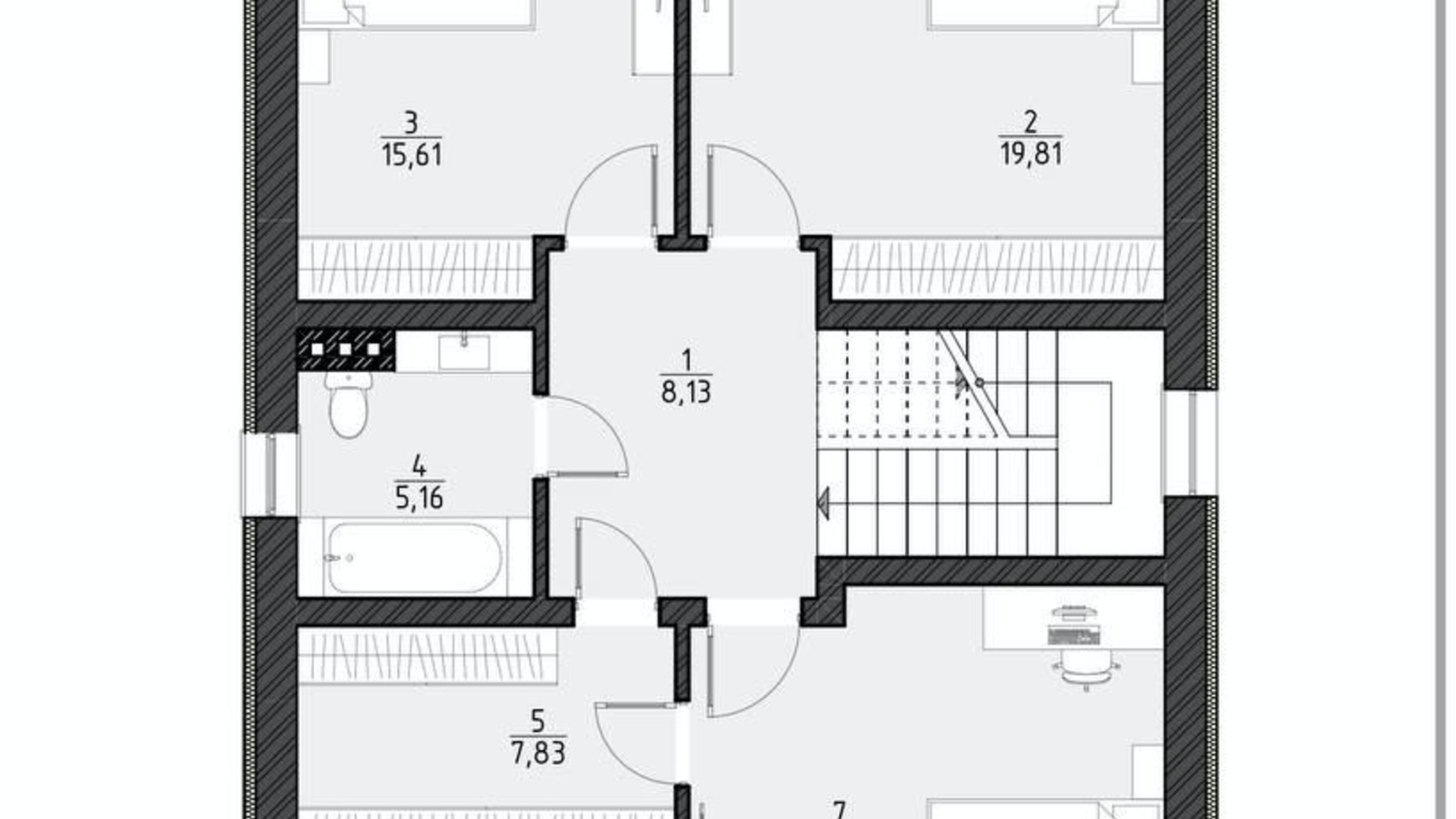 Планировка коттеджа в КГ Счастье  200 м², фото 555117