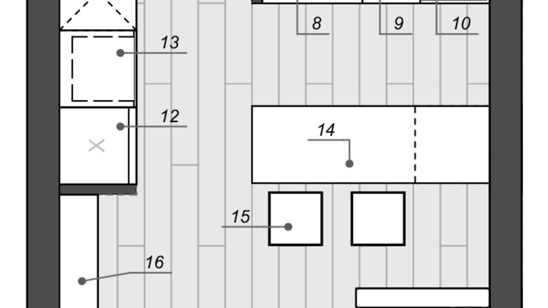 Планування апартаментів в Апарт комплекс WELL towers 29.71 м², фото 555309