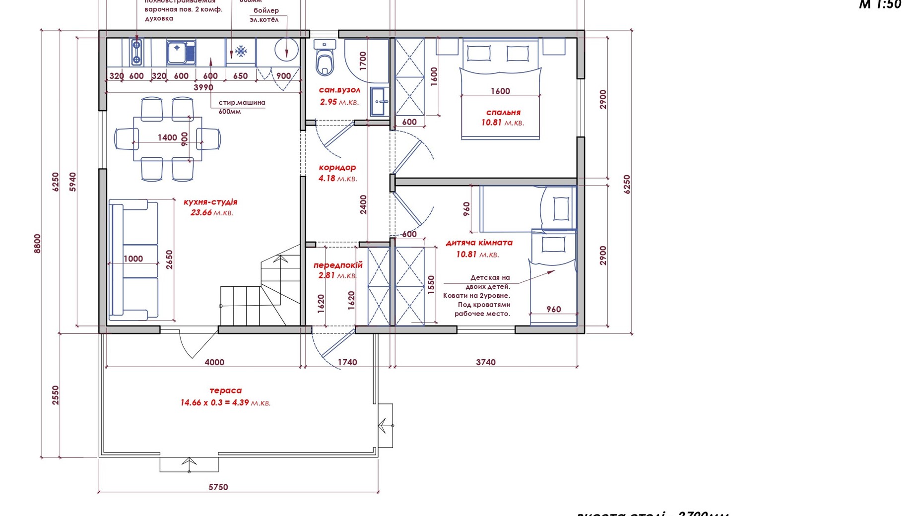 Планування котеджу в КМ Lagom Village 94.53 м², фото 555747