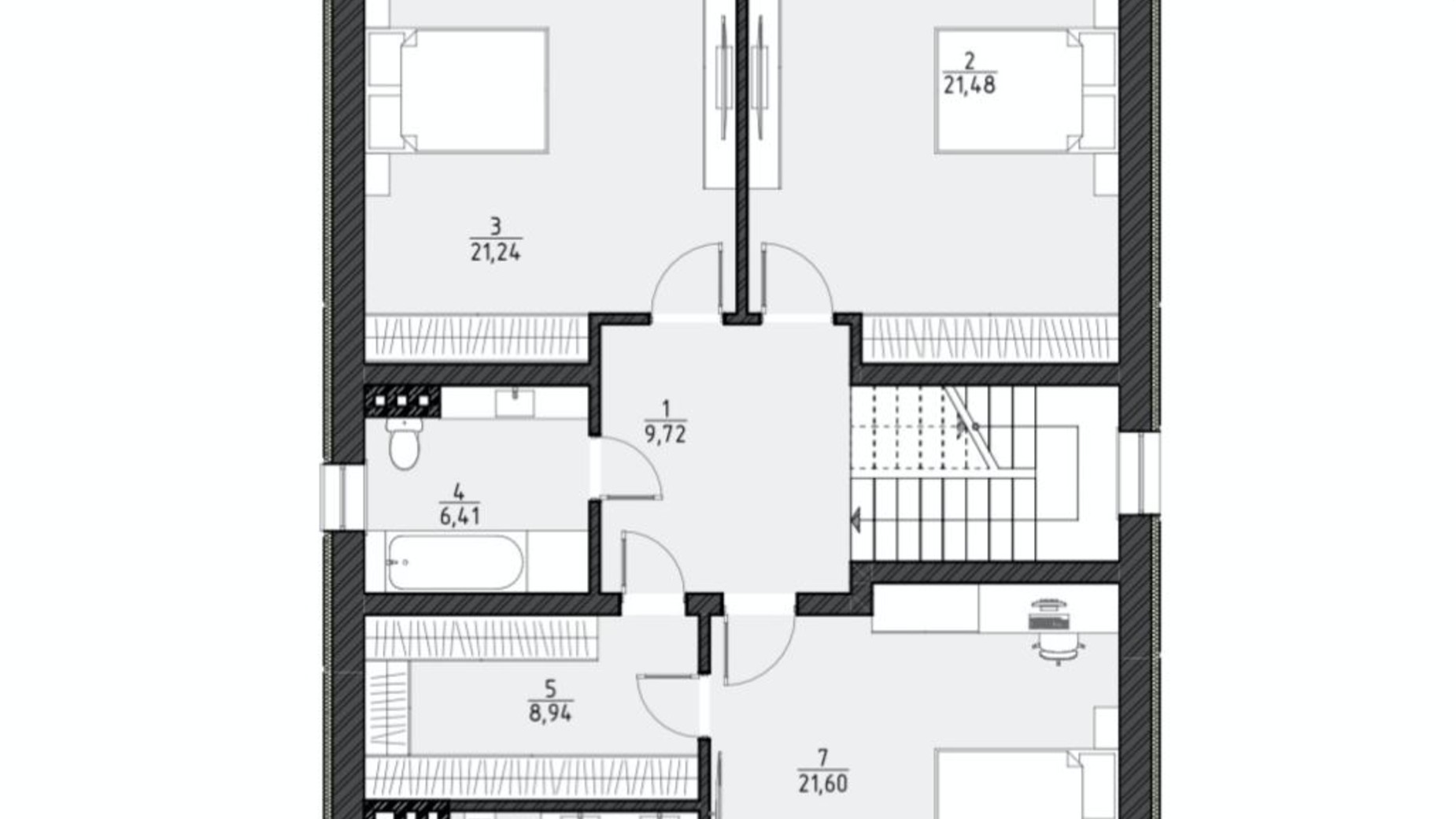 Планування котеджу в КМ Щастя  200 м², фото 555903