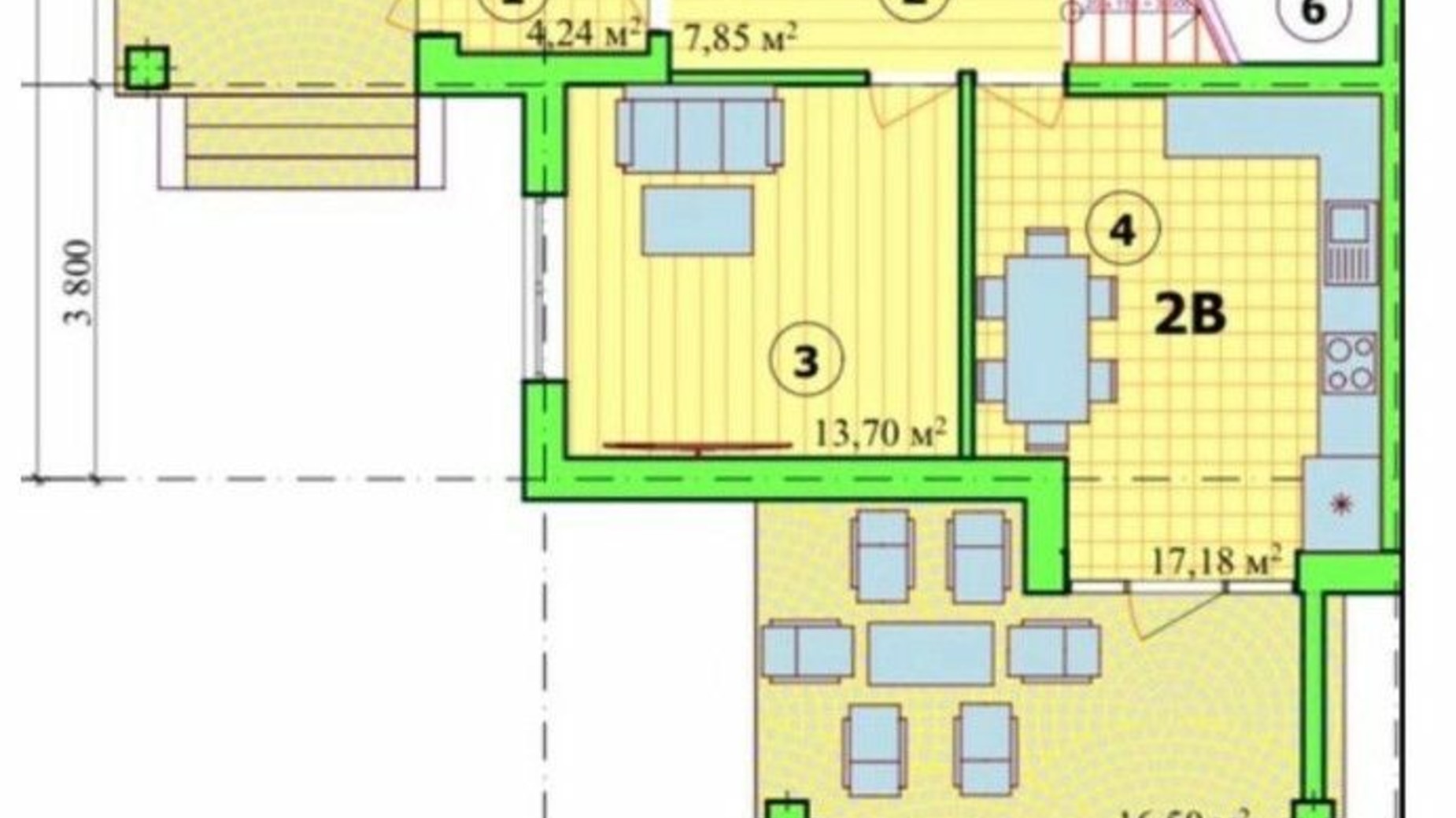 Планировка квадрекса в Квадрекс Ihouse Quadro 125 м², фото 559223