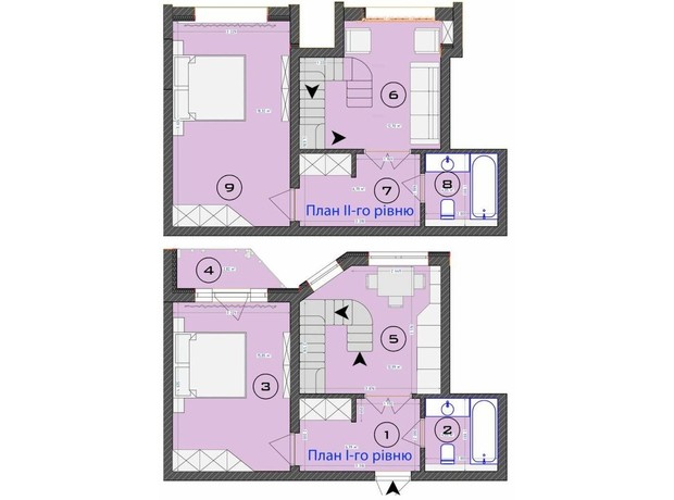 ЖК Трояндовый: планировка 3-комнатной квартиры 83.01 м²