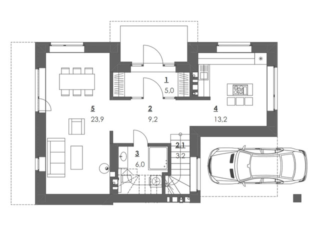 Коттеджи Липові Роси: планировка 4-комнатной квартиры 138.2 м²