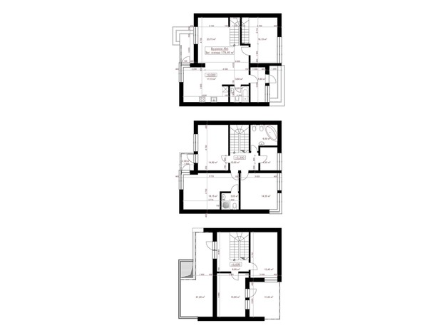 КГ Renaissance: планировка 4-комнатной квартиры 178.4 м²