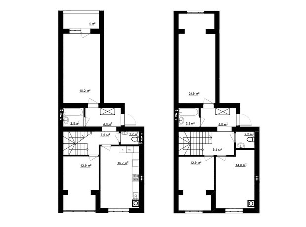 ЖК Нова Конча-Заспа: планування 5-кімнатної квартири 136.8 м²