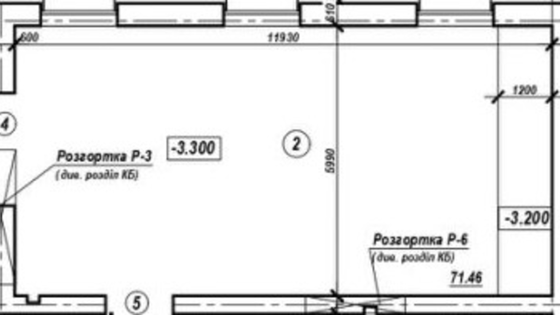 Планировка помещения в ЖК Уютный 71.46 м², фото 564091