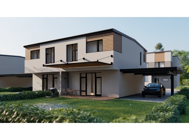КМ Balaton: планування 3-кімнатної квартири 110 м²
