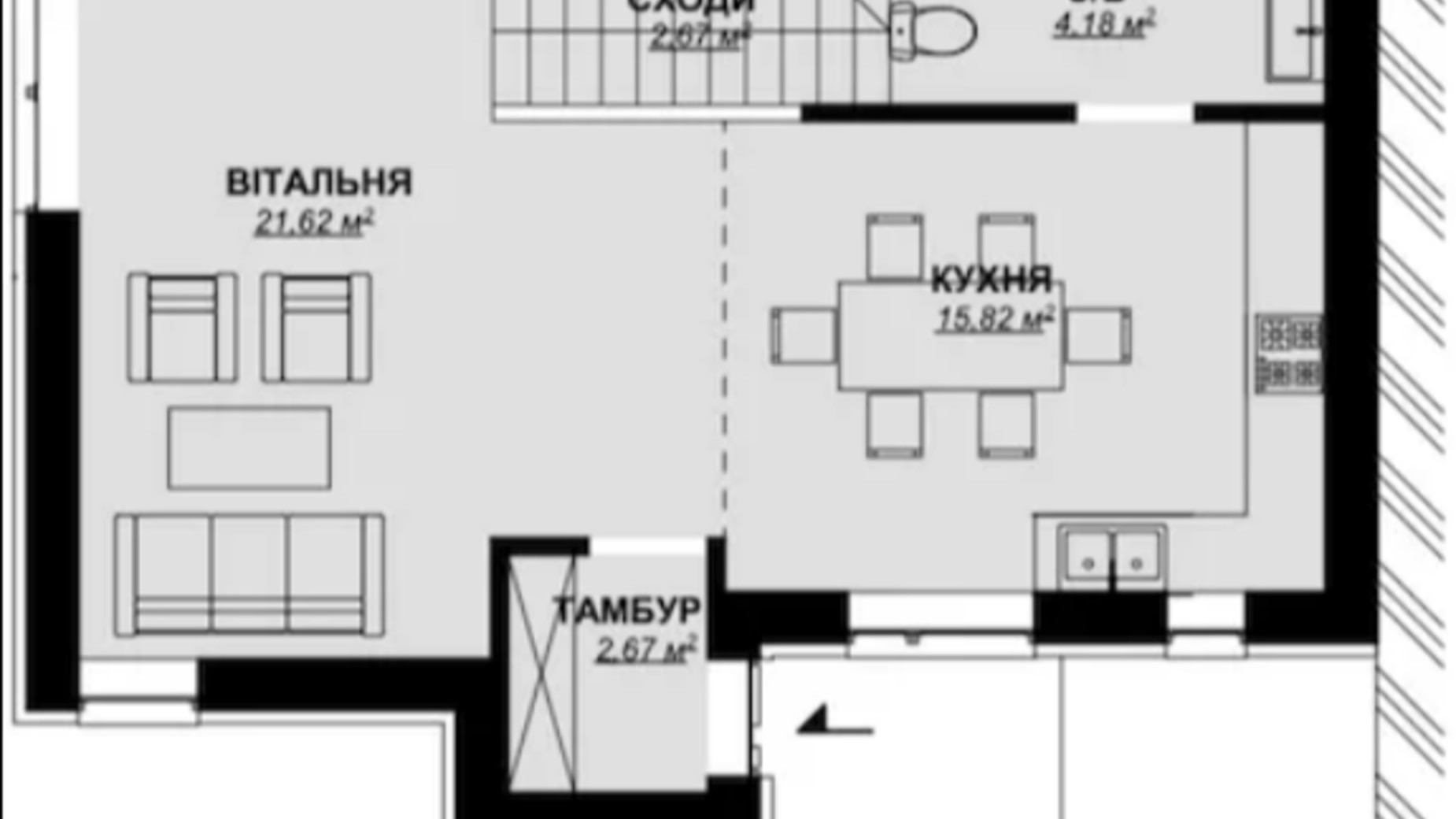 Планировка таунхауса в Таунхаус DreamVille 114 м², фото 565209