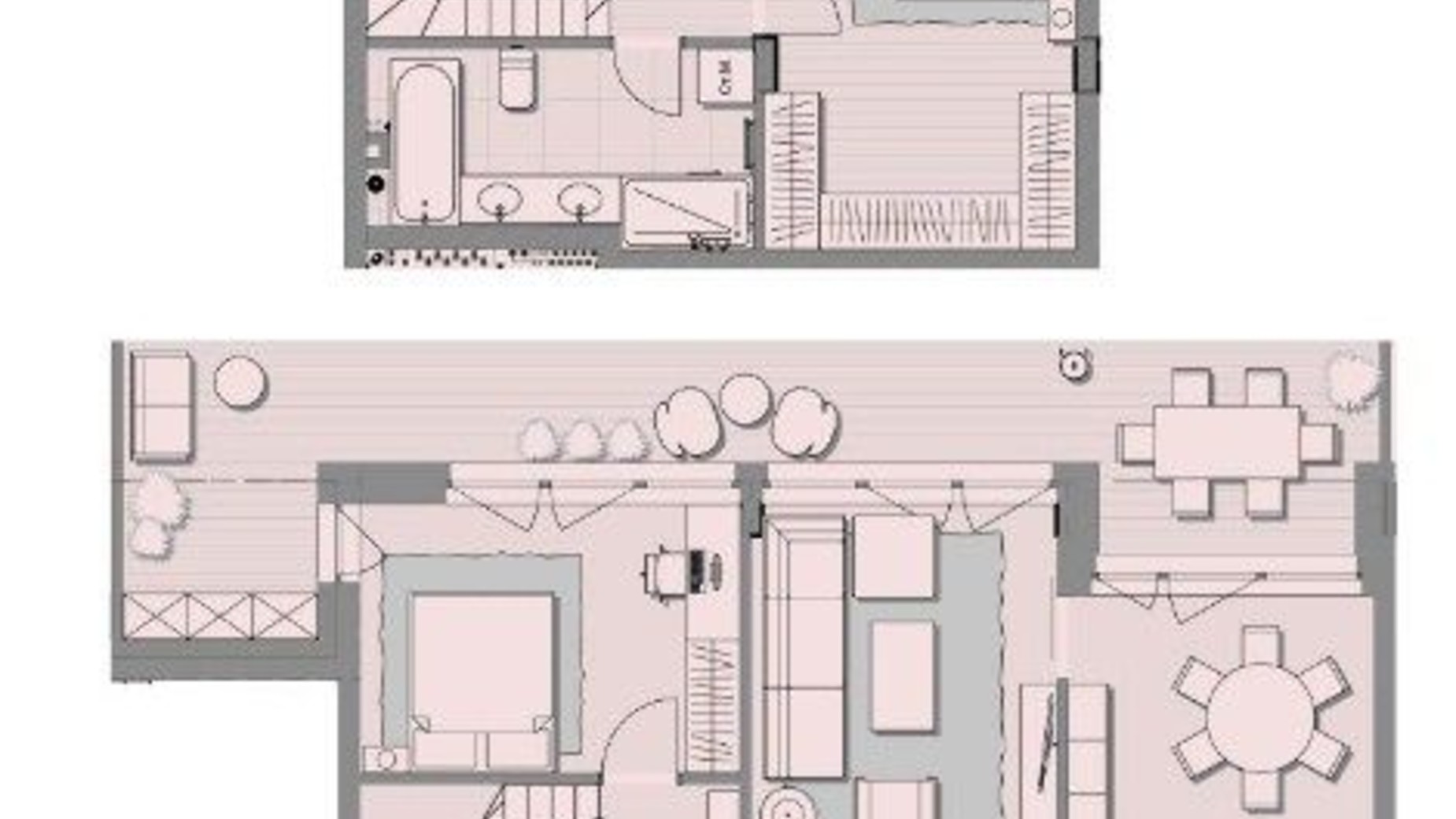 Планировка 4-комнатной квартиры в ЖК Luxberry lakes & forest 132 м², фото 567153