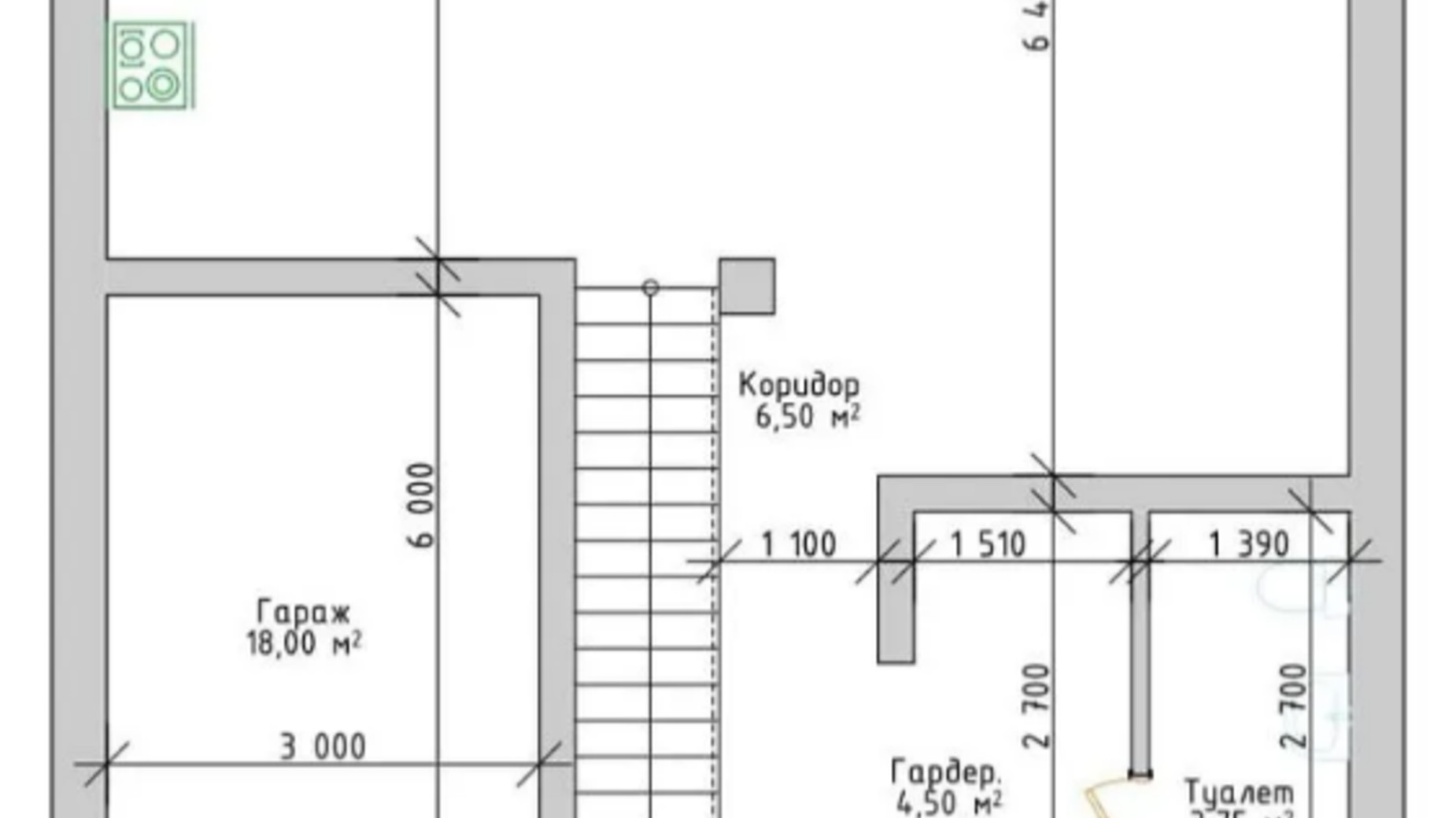 Планировка коттеджа в КГ Премиум на Орлыка 219.1 м², фото 567439