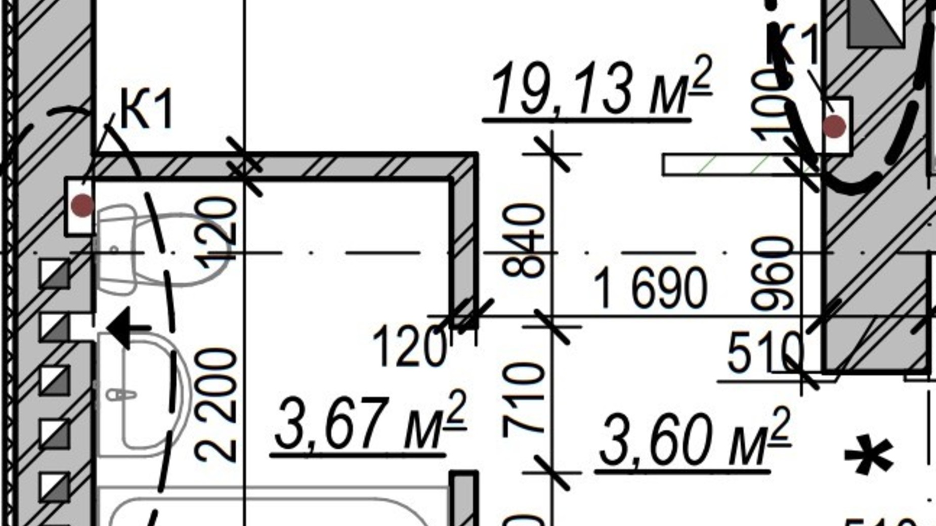 Планировка 1-комнатной квартиры в ЖК Молодость 38.7 м², фото 567507