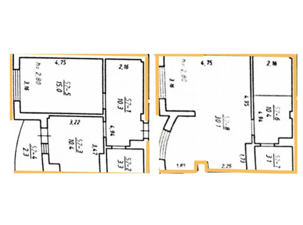 ЖК ул. Яцкова, 20б: планировка 3-комнатной квартиры 86.6 м²