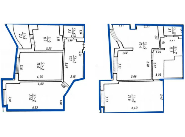 ЖК вул. Яцкова, 20б: планування 3-кімнатної квартири 129.7 м²