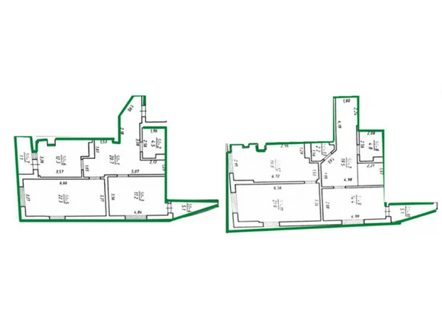 ЖК ул. Яцкова, 20б: планировка 3-комнатной квартиры 165.8 м²