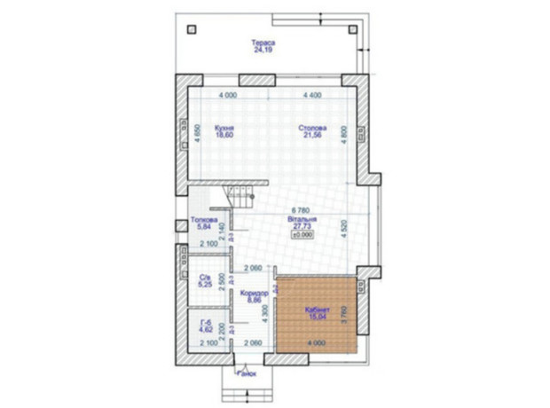 КГ Лесные Плюты: планировка 5-комнатной квартиры 305 м²