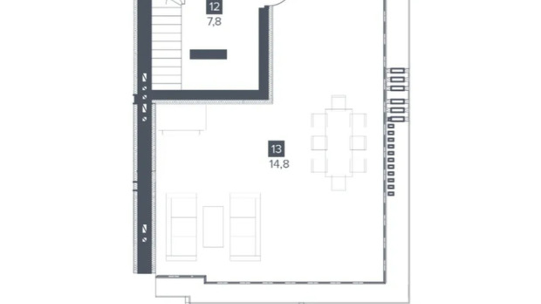 Планировка коттеджа в Коттеджи Липові Роси 112.68 м², фото 569015