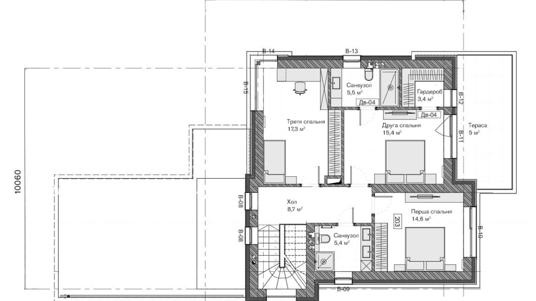 Планування котеджу в КМ ProЦвіт Village 163 м², фото 570997