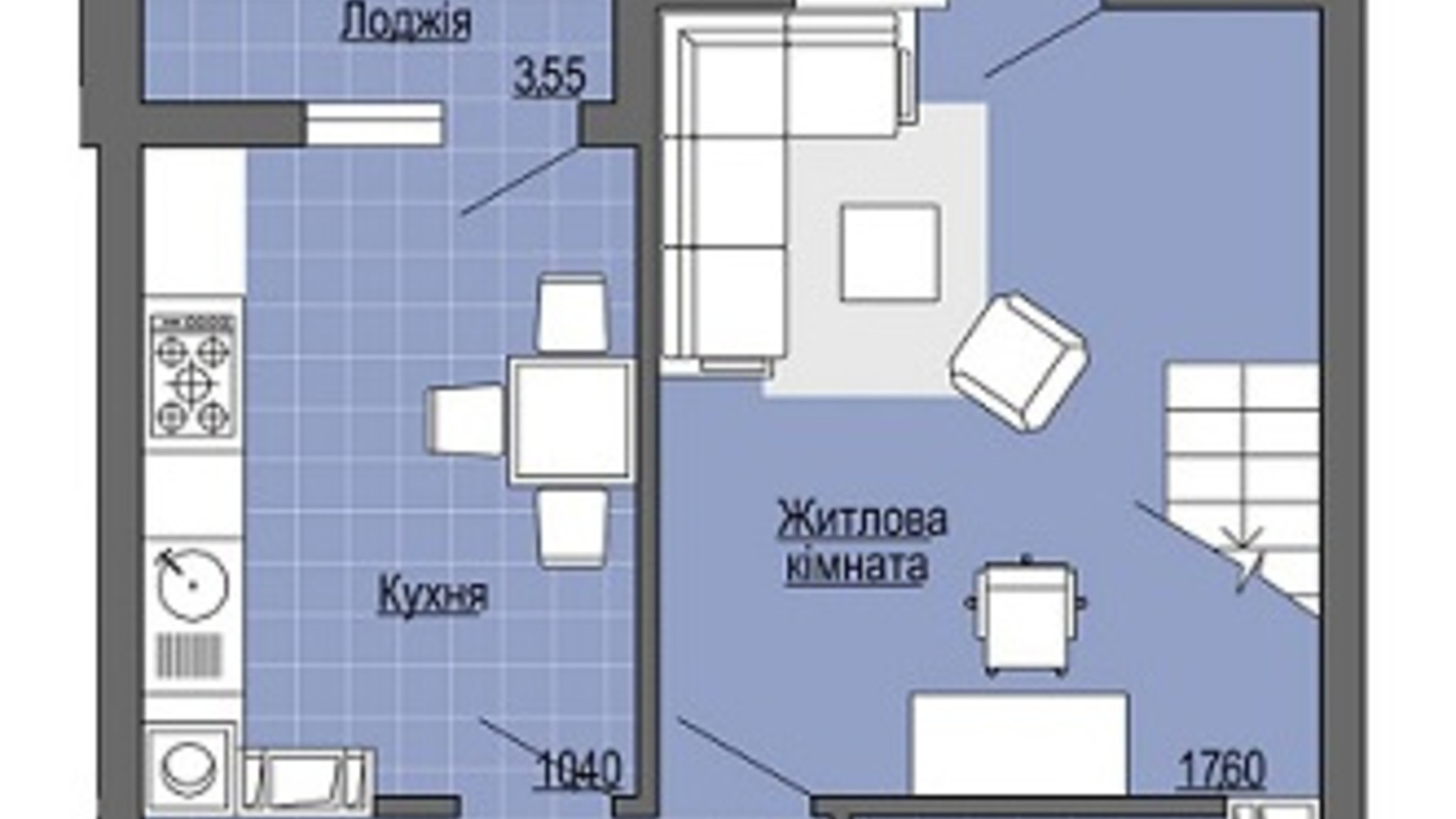 Планування багато­рівневої квартири в ЖК Senator 88.9 м², фото 571676