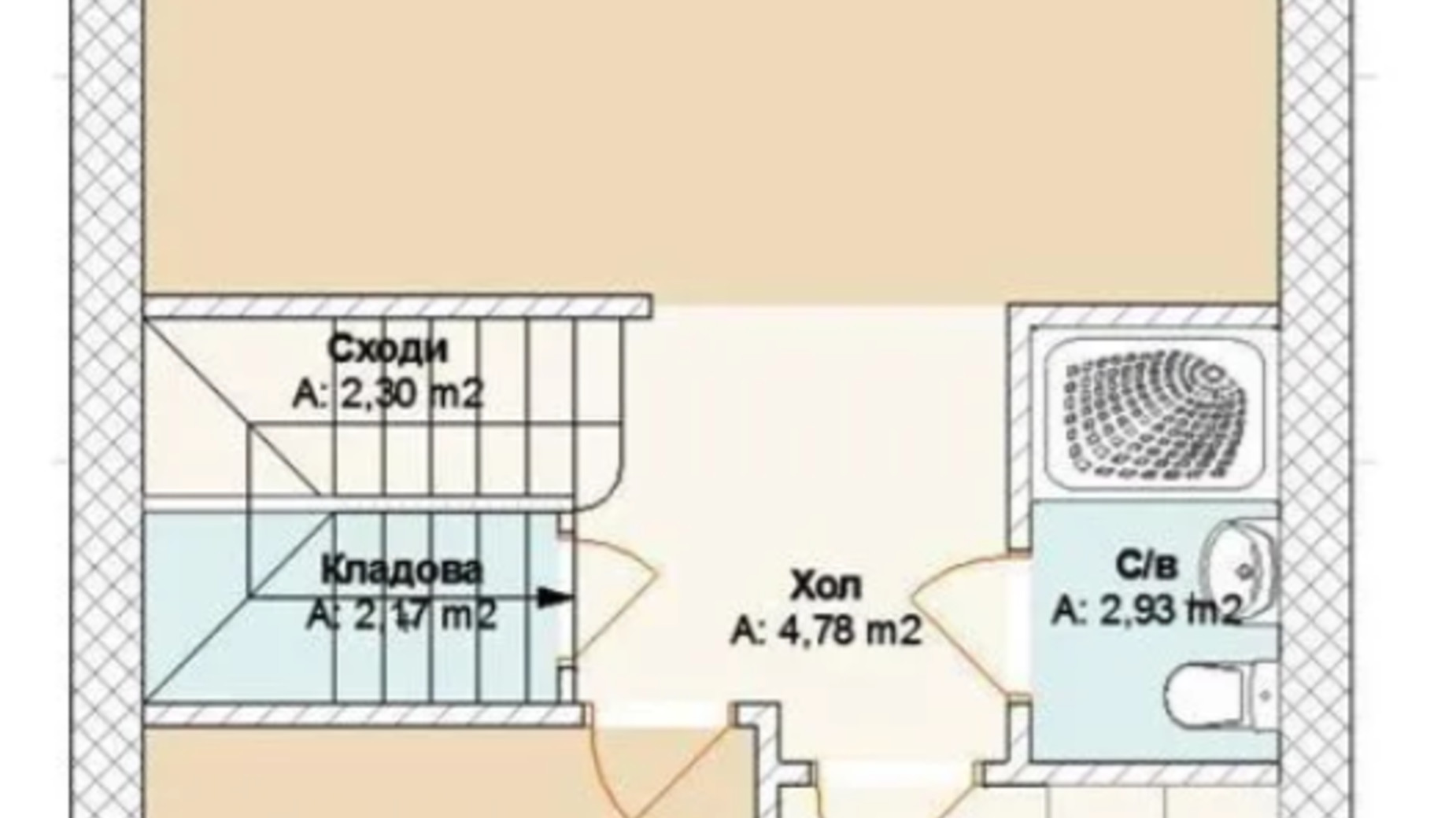 Планировка таунхауса в Таунхаус Новый Brighton 105 м², фото 572077