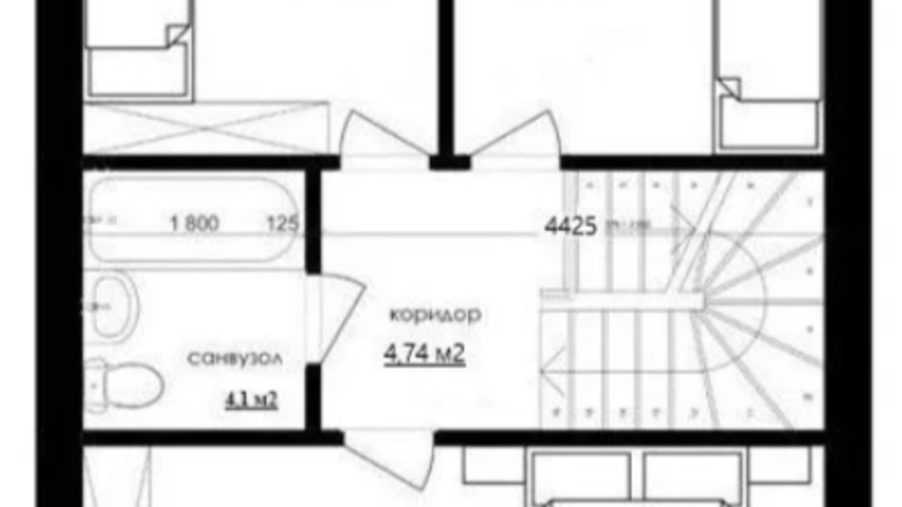 Планування таунхауса в Таунхаус Classic Nova 100 м², фото 572094