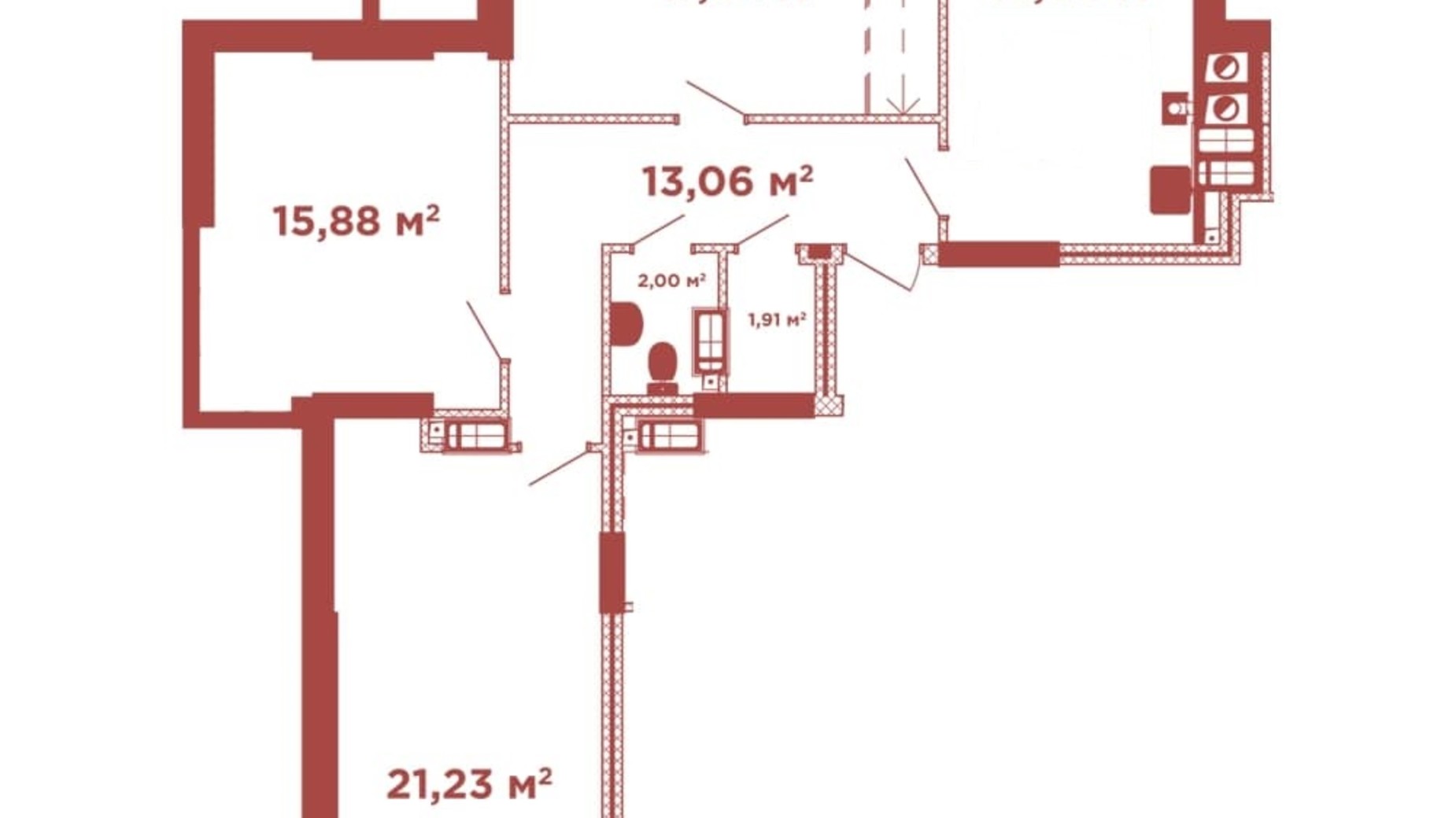 Планировка много­уровневой квартиры в ЖК Crystal  Avenue 147.5 м², фото 572263