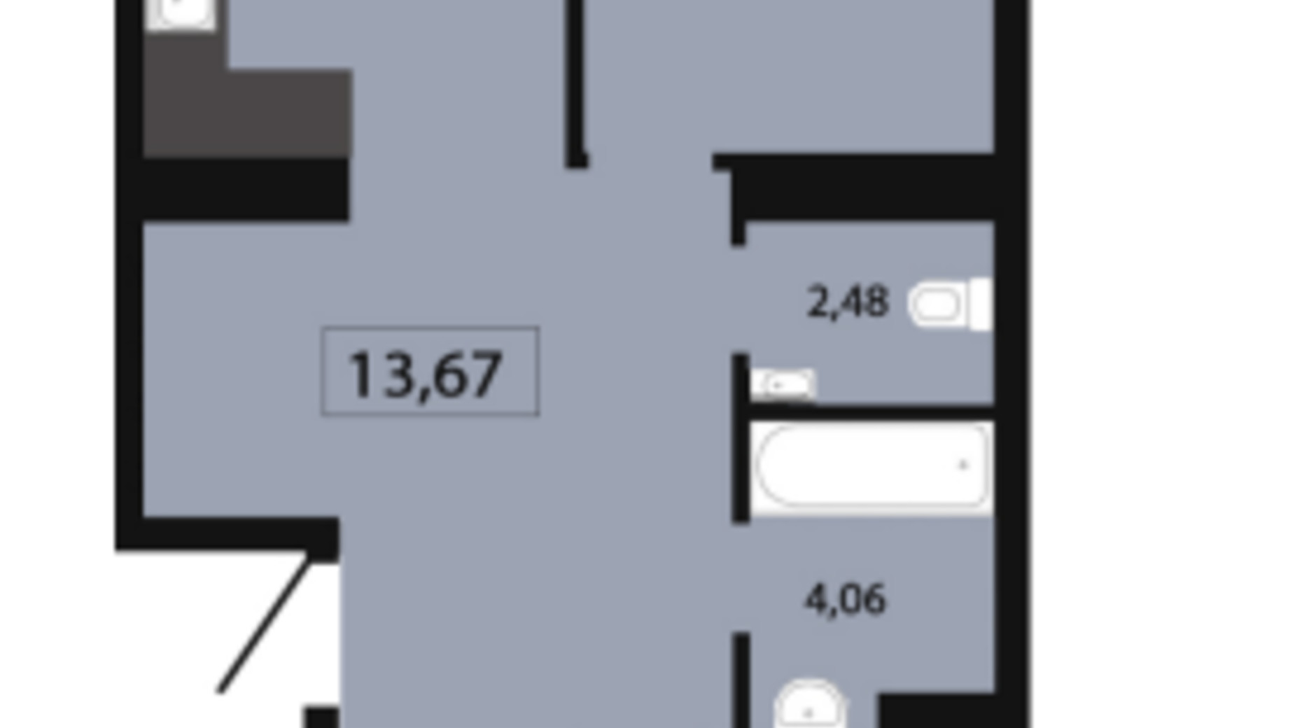 Планування 2-кімнатної квартири в ЖК Five Address 82.87 м², фото 572564