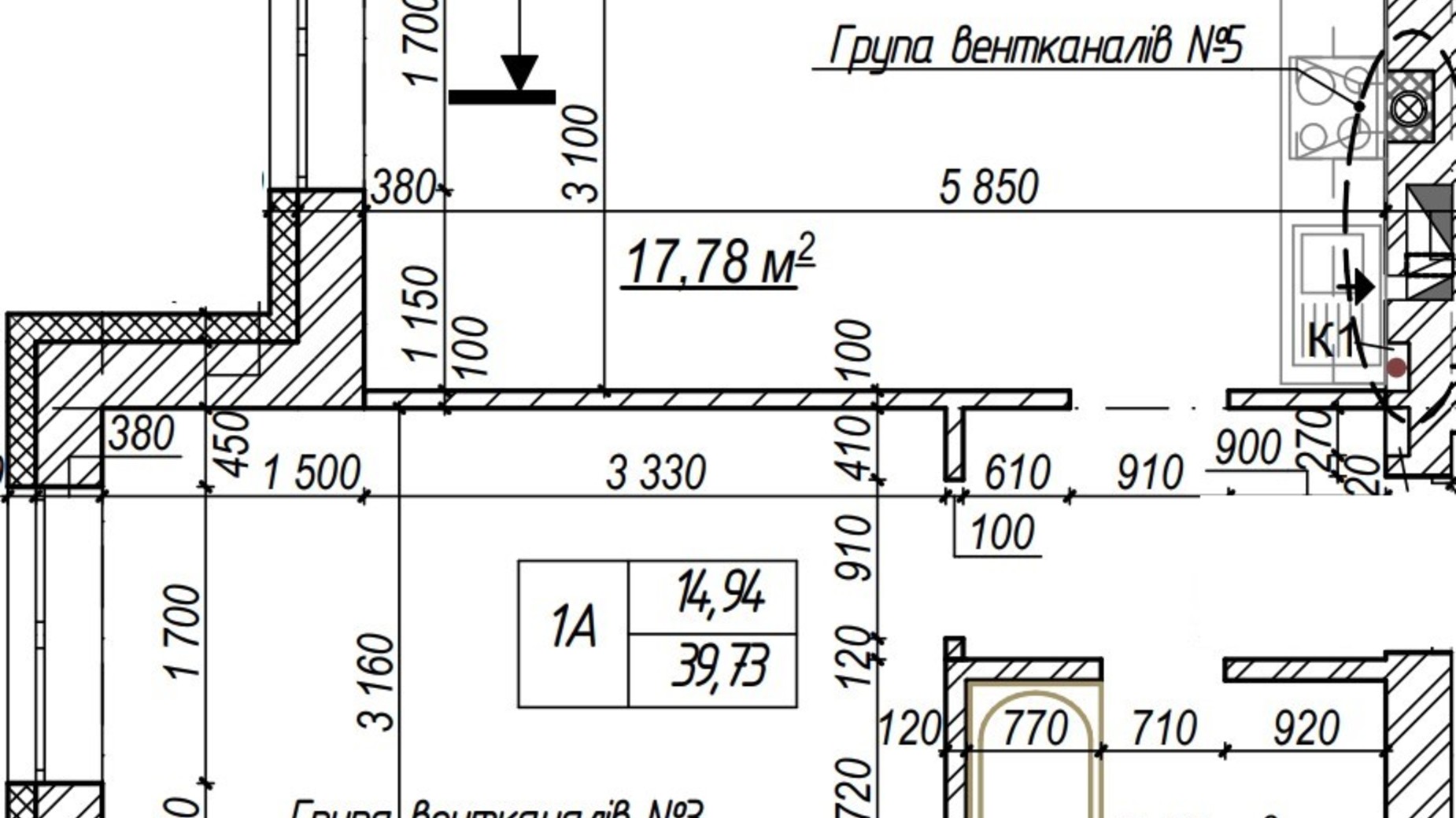 Планировка 1-комнатной квартиры в ЖК Молодость 39.73 м², фото 574182