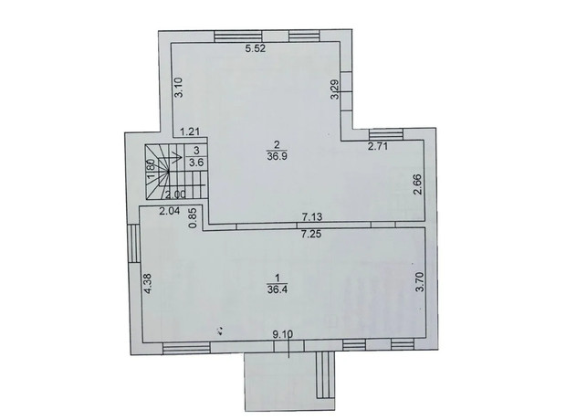 КГ Лелека: планировка 2-комнатной квартиры 159.2 м²