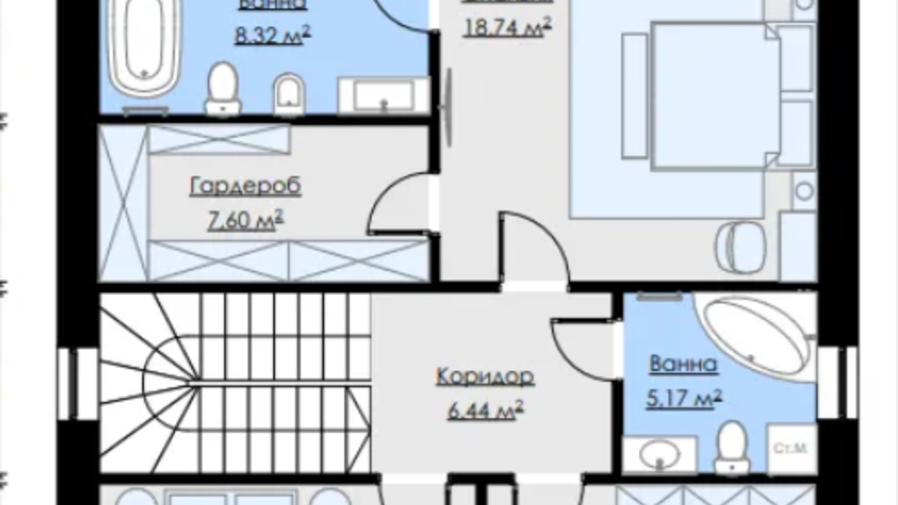 Планировка коттеджа в КГ Квітка Полонини 200 м², фото 574531