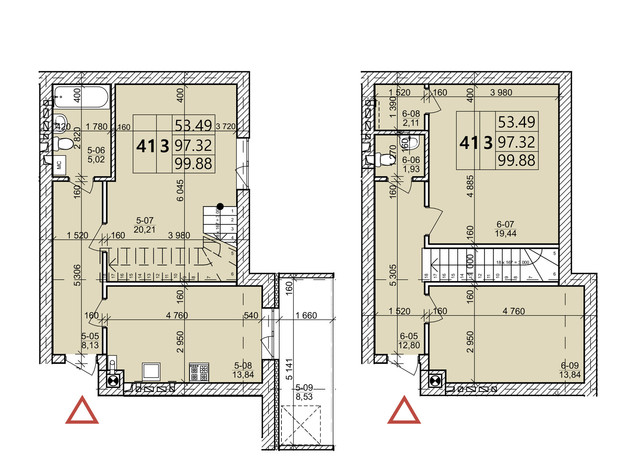 ЖК Святых Ольги и Елизаветы: планировка 3-комнатной квартиры 99.88 м²