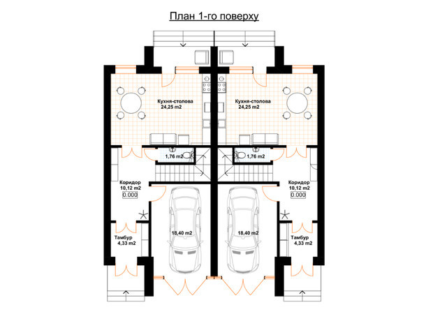 КГ Лищина: планировка 4-комнатной квартиры 148 м²