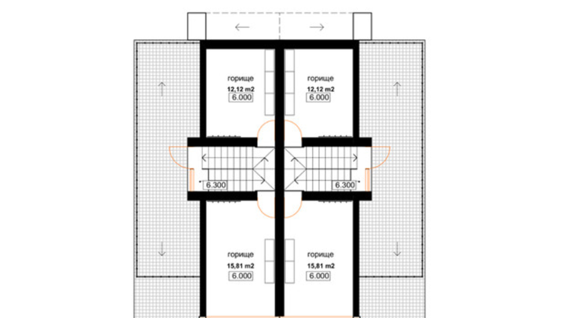 Планировка таунхауса в КГ Лищина 148 м², фото 575401