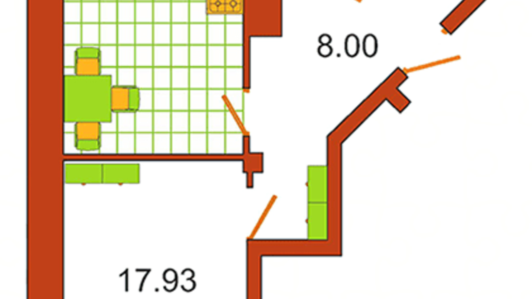 Планировка 1-комнатной квартиры в ЖК Сияние 52 м², фото 575607