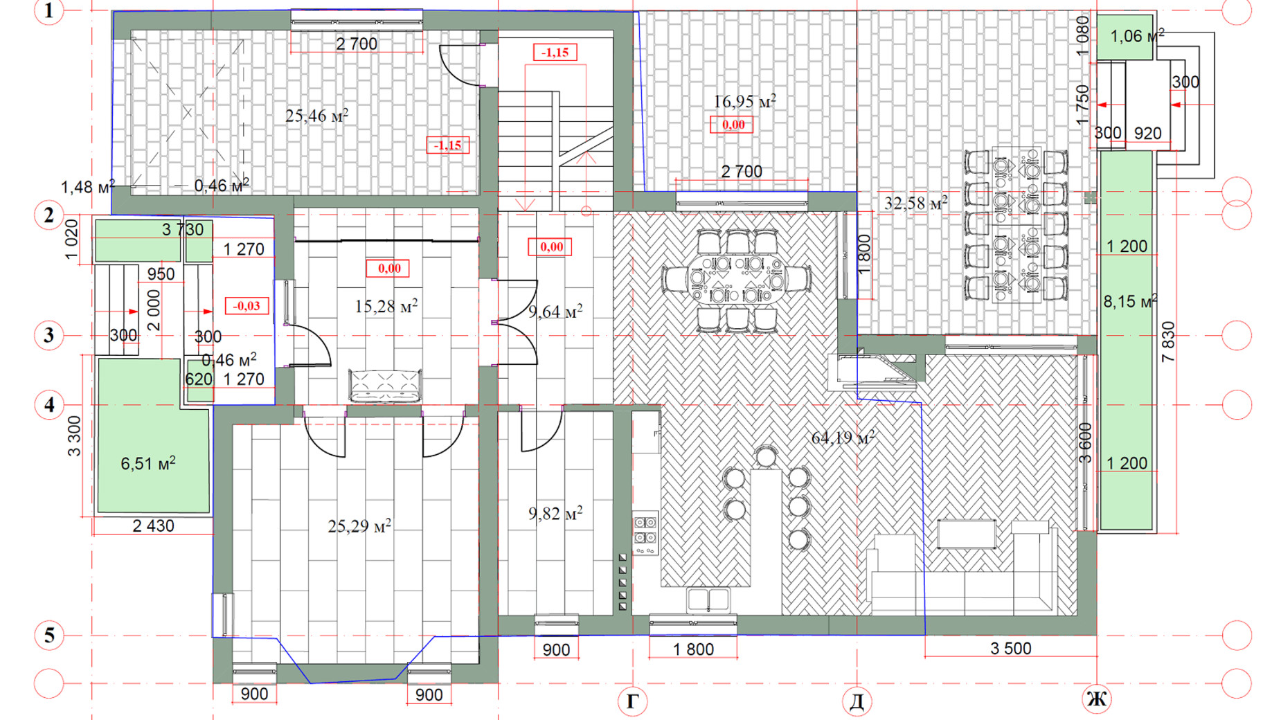 Планировка коттеджа в КГ Home Resort 310 м², фото 576805