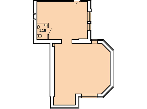 ЖК Kvartal: планування приміщення 92.31 м²