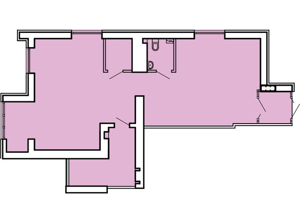 ЖК Kvartal: планування приміщення 91.26 м²