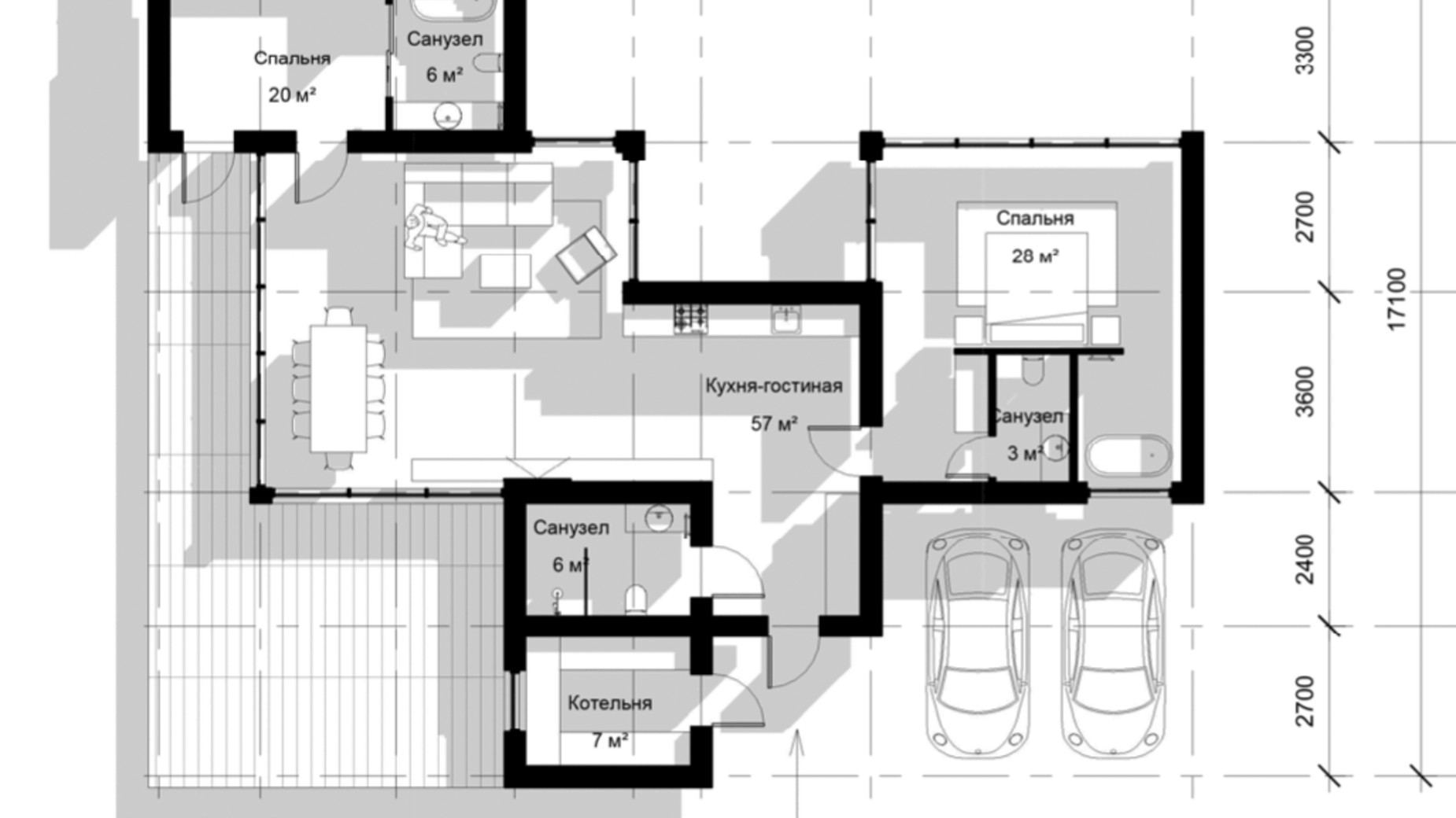 Планування котеджу в КМ Home Resort 134 м², фото 576977