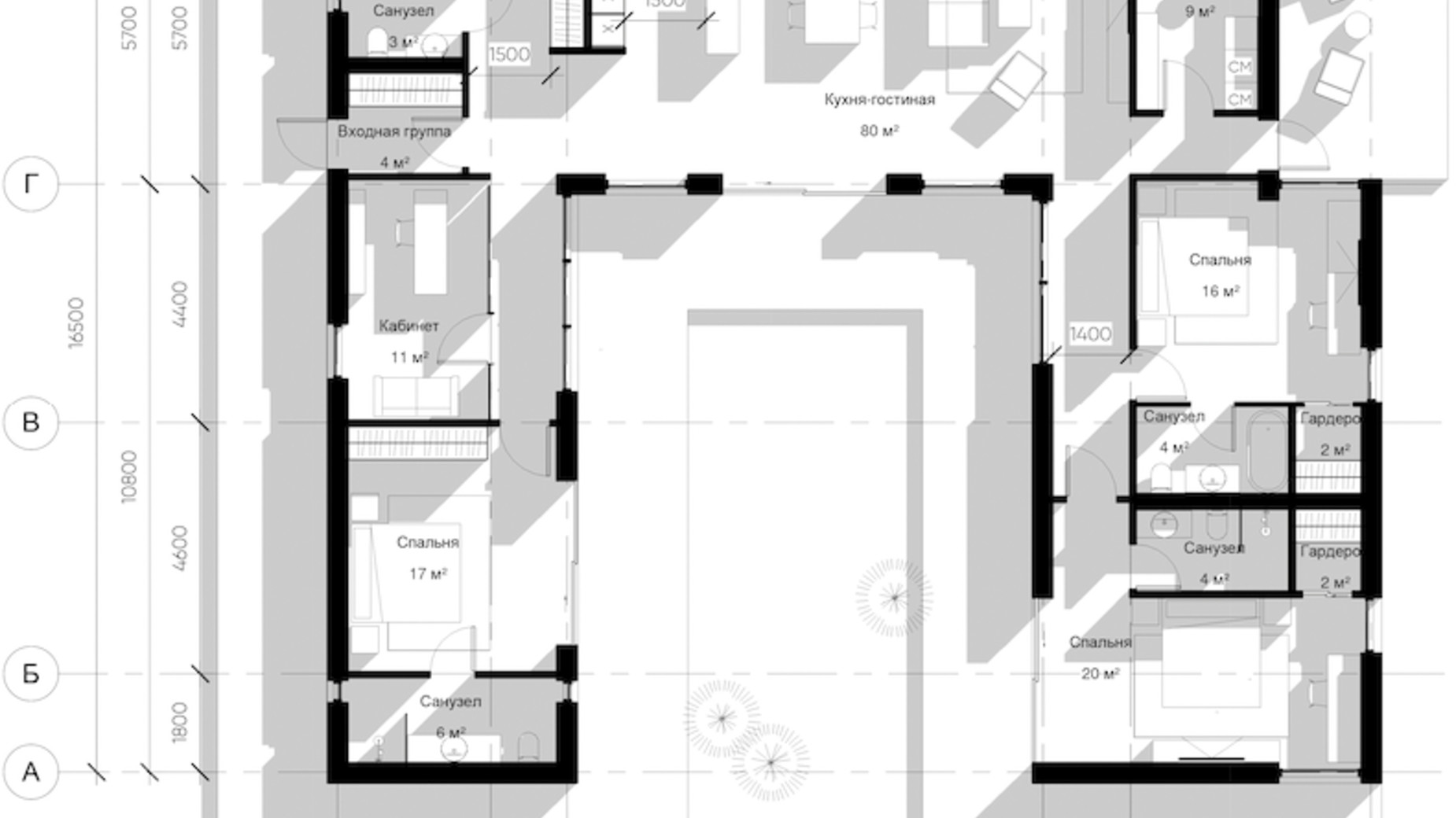 Планування котеджу в КМ Home Resort 182 м², фото 576987