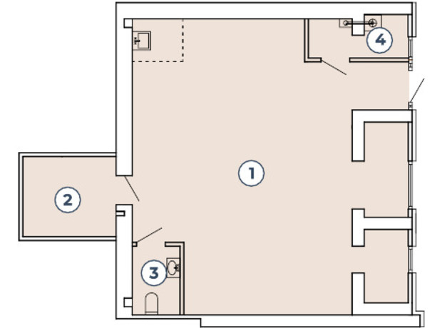 Клубный квартал Атмосфера: планировка помощения 82.48 м²