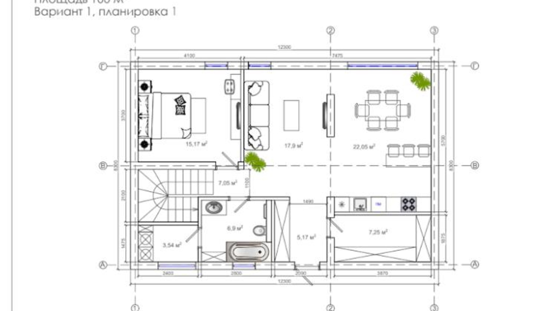 Планування котеджу в КМ Barvita 200 м², фото 577548