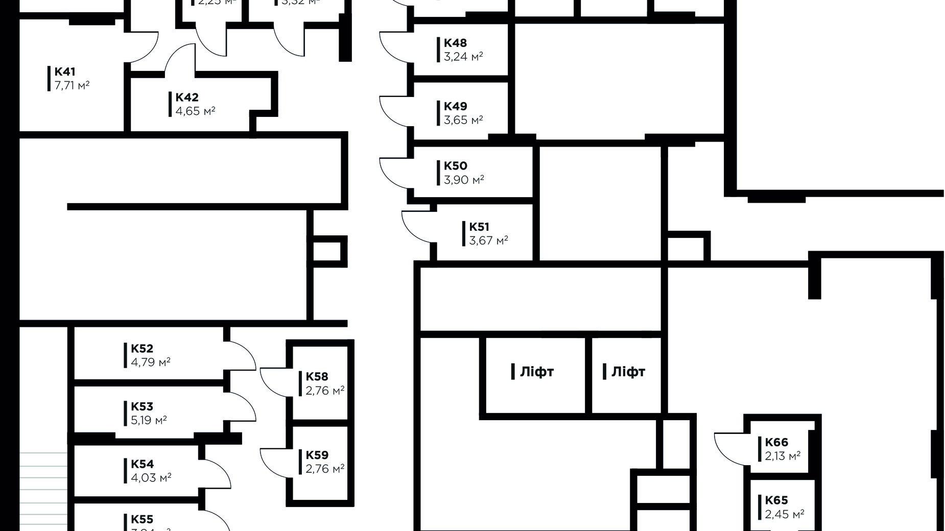 Планування 1-кімнатної квартири в ЖК Life Story 4.79 м², фото 578824