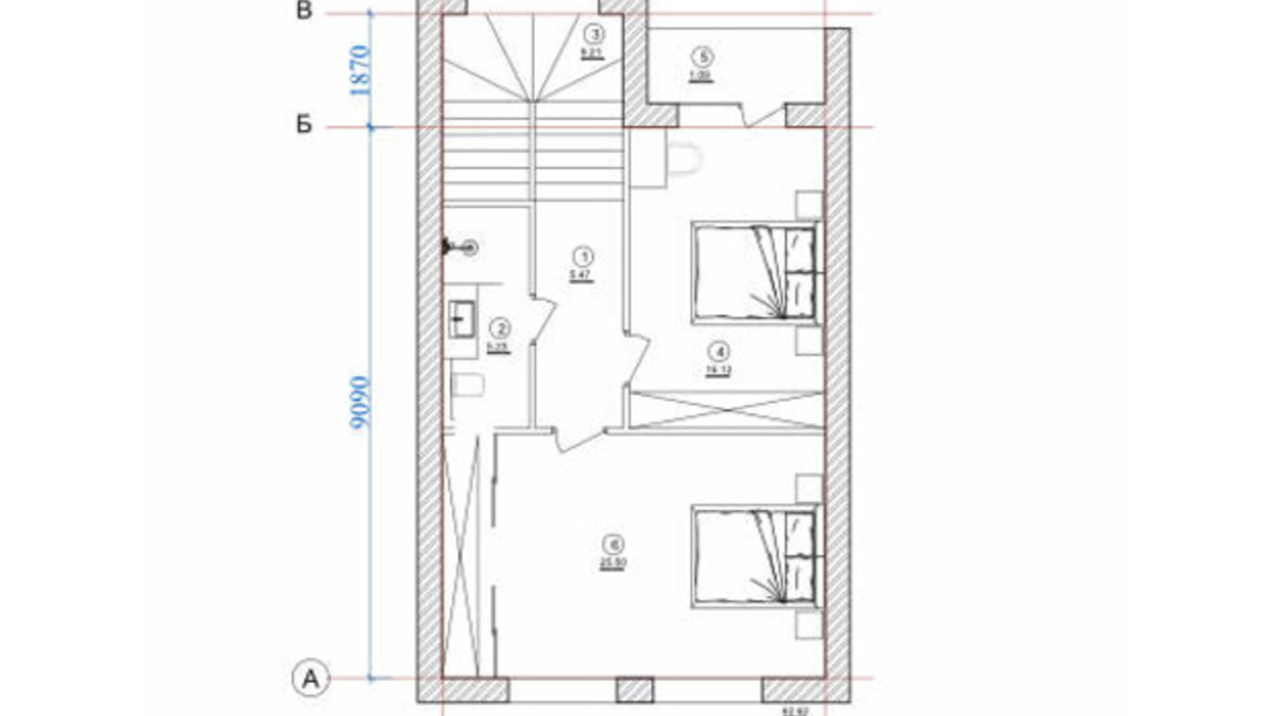 Планування таунхауса в КМ Osocor House 125 м², фото 579112