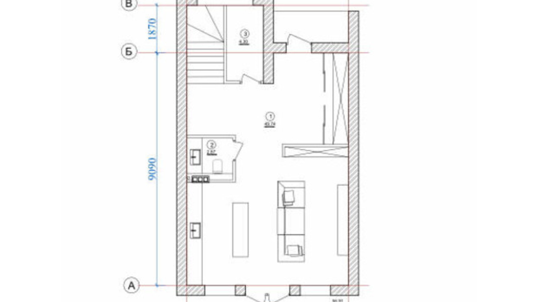 Планування таунхауса в КМ Osocor House 125 м², фото 579113