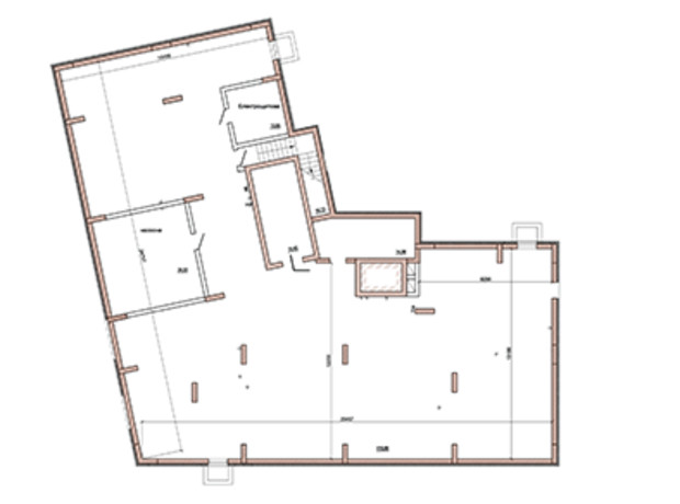 ЖК Centr City: планування приміщення 35.35 м²